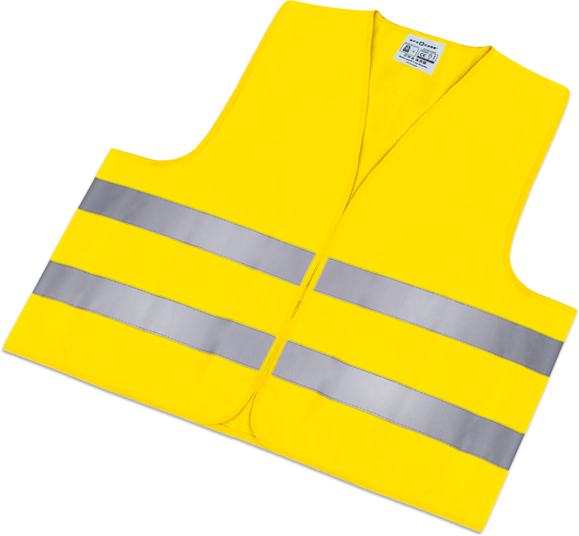 Warnweste EN ISO20471:2013 Gelb Personalisiert Warnwesten